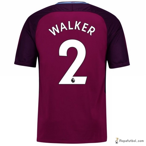 Camiseta Manchester City Replica Segunda Ropa Walker 2017/18